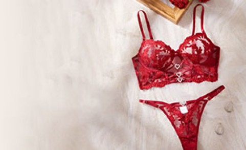 Κόκκινο sexy set εσωρούχων
