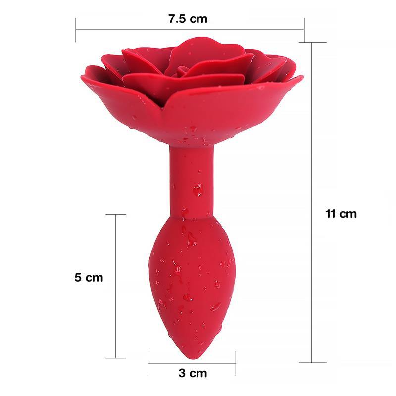 A-Gusto Πρωκτική Σφήνα A-Gusto Rose 11cm Κόκκινη Σφήνες χωρίς δόνηση