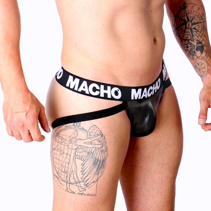 Macho Ανδρικό Jockstrap Macho MX25NC Μαύρο Jockstraps