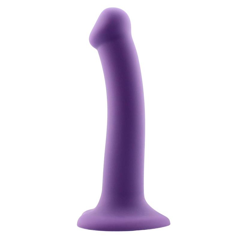 Action Ρεαλιστικό Dildo Action Bouncy Medium 18cm Μοβ Ρεαλιστικά