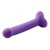 Action Ρεαλιστικό Dildo Action Bouncy Medium 18cm Μοβ Ρεαλιστικά