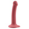 Action Ρεαλιστικό Dildo Action Bouncy Large 19cm Μπορντό Ρεαλιστικά