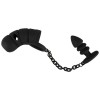 Cock Cage with Butt Plug Black Velvets Black Cock Cage with Butt Plug Black Velvets Black