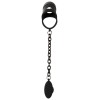 Cock Cage with Butt Plug Black Velvets Black Cock Cage with Butt Plug Black Velvets Black