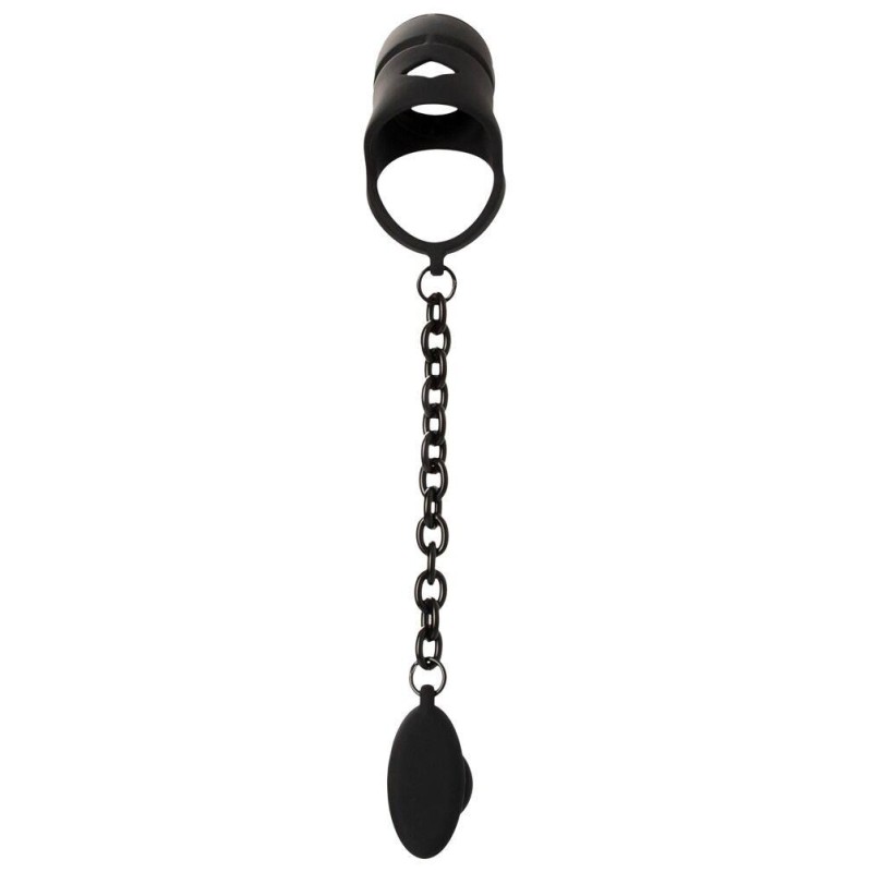 Cock Cage with Butt Plug Black Velvets Black