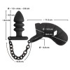 Cock Cage with Butt Plug Black Velvets Black Cock Cage with Butt Plug Black Velvets Black