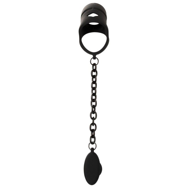 Cock Cage with Butt Plug Black Velvets Black Black Velvets Cock Cage with Butt Plug Black Velvets Black Cock Cages