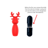 Bullet Vibrator Erospace Sweet Play Reindeer Red