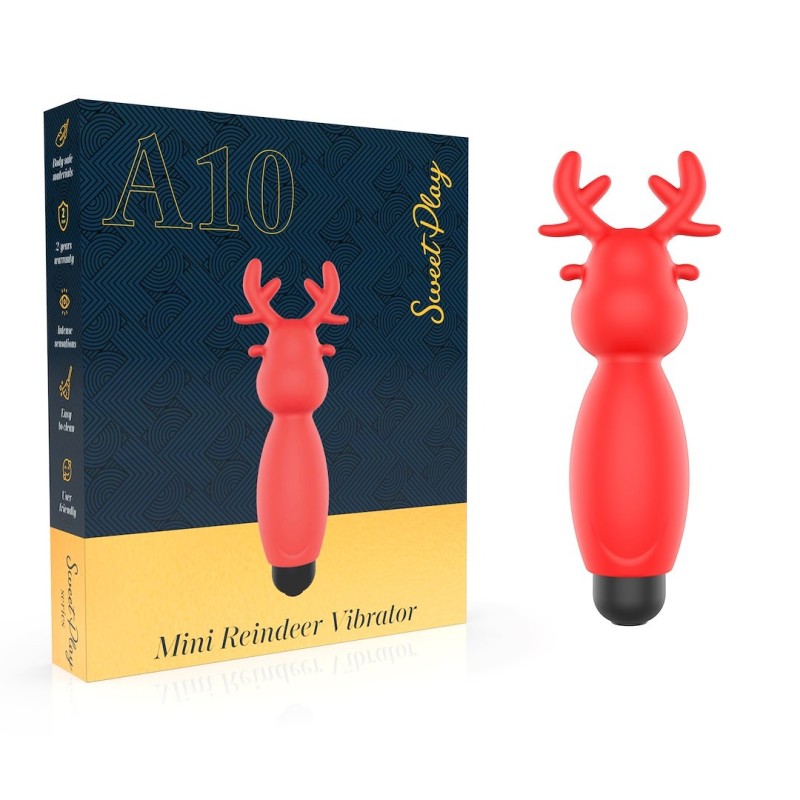 Bullet Vibrator Erospace Sweet Play Reindeer Red Erospace Bullet Vibrator Erospace Sweet Play Reindeer Red Bullet