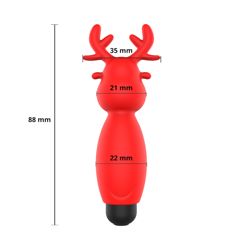 Bullet Vibrator Erospace Sweet Play Reindeer Red Erospace Bullet Vibrator Erospace Sweet Play Reindeer Red Bullet
