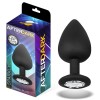Afterdark Πρωκτική Σφήνα Με Κόσμημα AfterDark Sparkly L 9.5cm Μαύρη Σφήνες χωρίς δόνηση