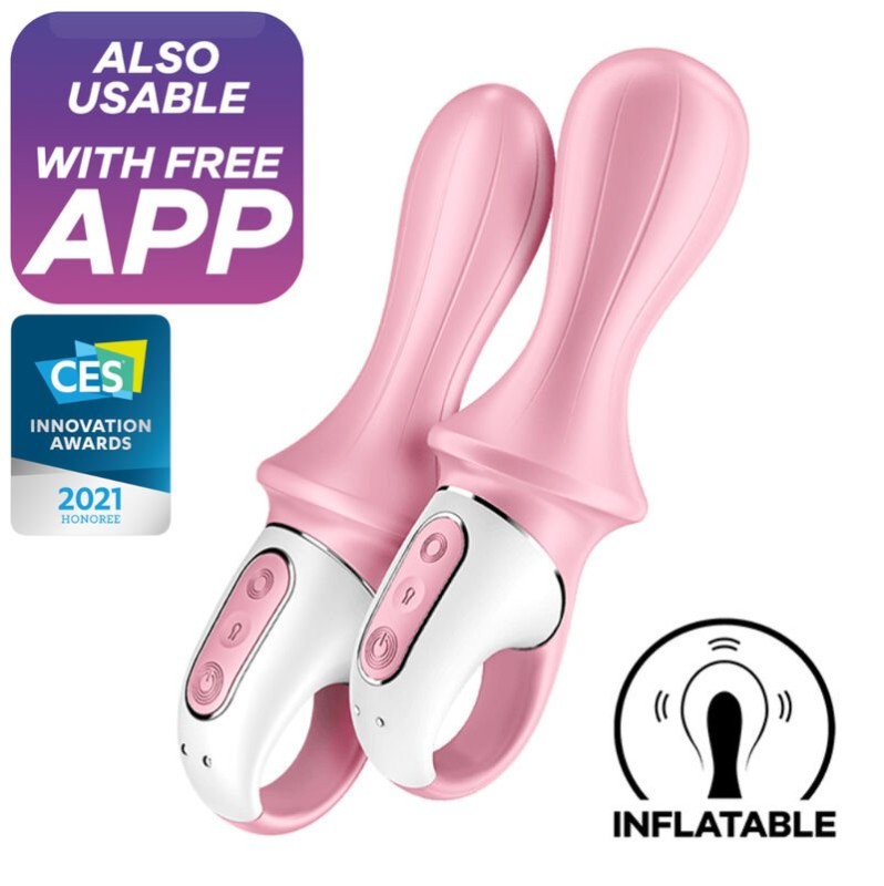 Πρωκτικός Φουσκωτός Δονητής Satisfyer Air Pump Booty 5+ Ροζ