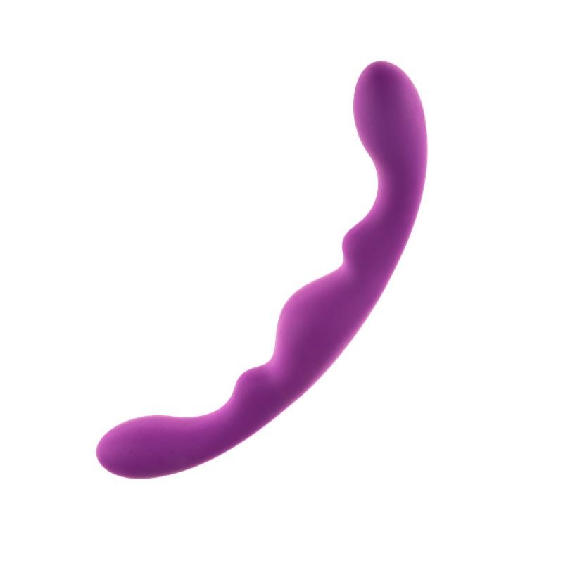 Alive Διπλό Dildo Alive Luna 25cm Μοβ Διπλά