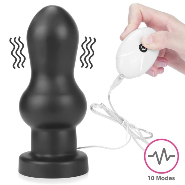 Vibrating Butt Plug King Sized Lovetoy Anal Rammer Black