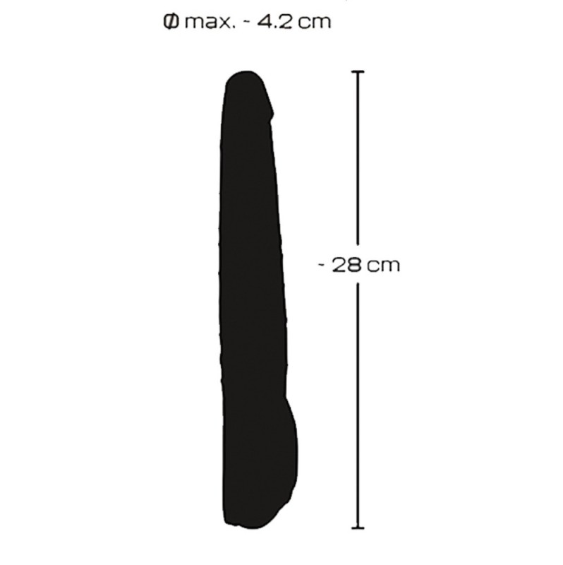 Ρεαλιστικός Δονητής You2Toys Black Push 27.7cm Μαύρος
