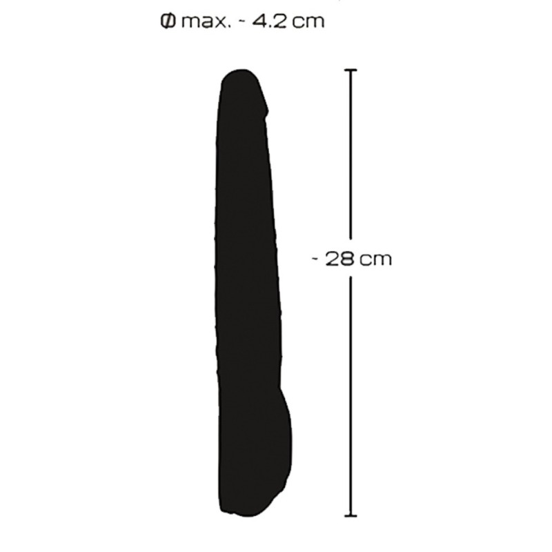 Realistic Vibrator You2Toys Black Push 27.7cm Black Realistic Vibrator You2Toys Black Push 27.7cm Black