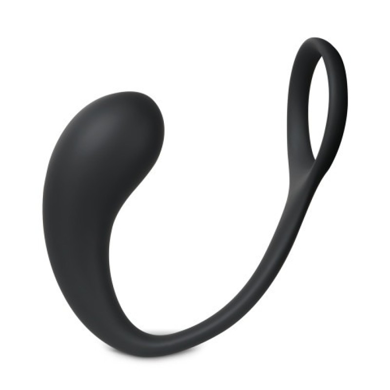 Love Market Cockring Plug Love Market Black Prostate Stimulators