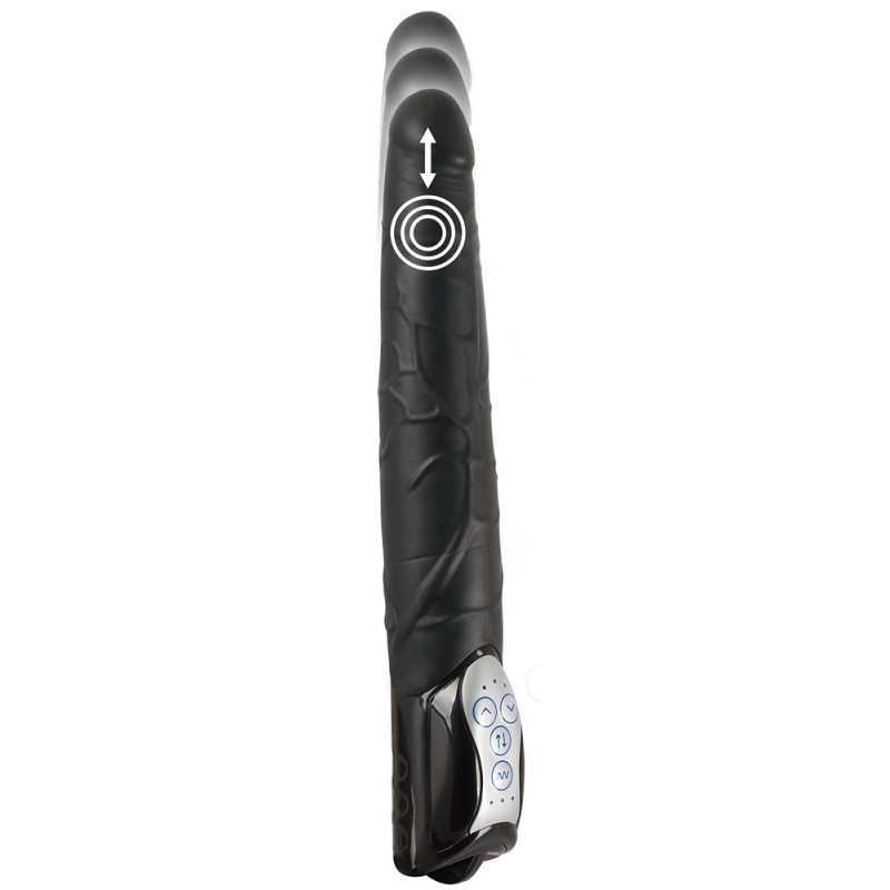 Realistic Vibrator You2Toys Black Push 27.7cm Black You2Toys Realistic Vibrator You2Toys Black Push 27.7cm Black Vibrators