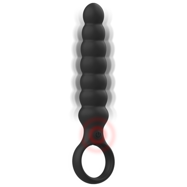 Powerful Anal Beads Black&Silver Bob Black