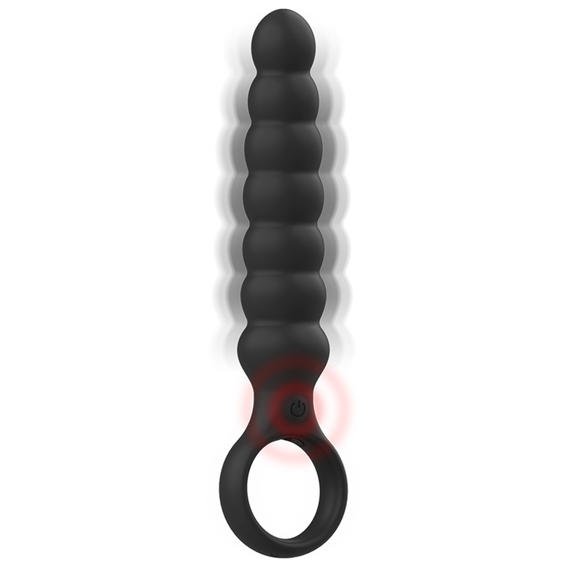 Powerful Anal Beads Black&Silver Bob Black
