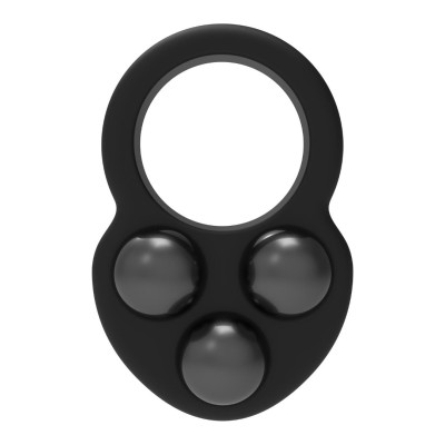 Weighted Cock Ring Ramrod Triple Weight Black