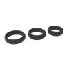 Three Size Cock Ring Set Erospace B9 Black