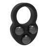 Dreamtoys Weighted Cock Ring Ramrod Triple Weight Black Cock Rings