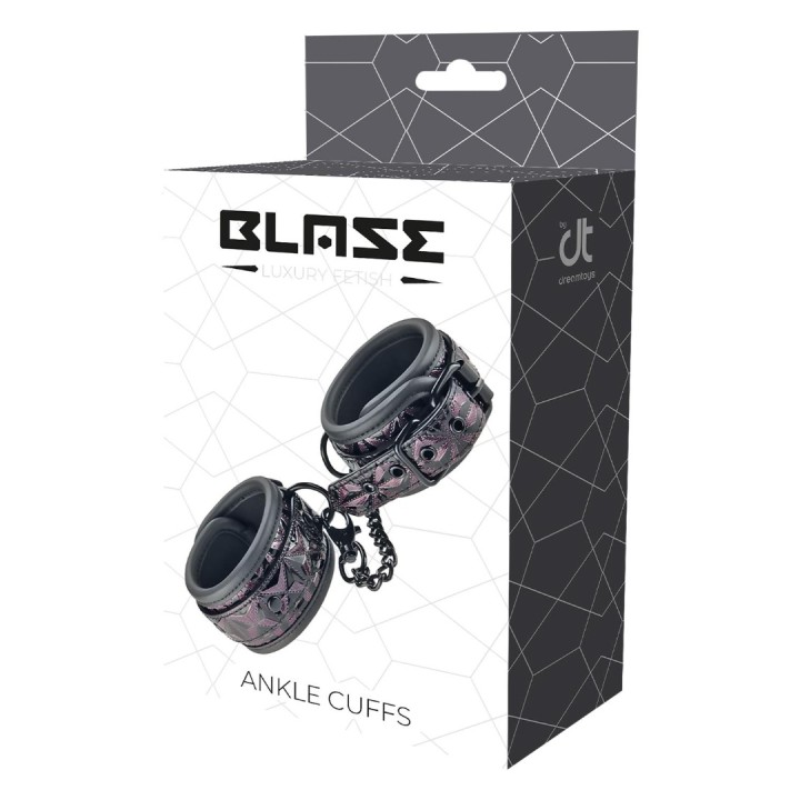 Δερμάτινες Ποδοπέδες Blaze Μοβ Dreamtoys Δερμάτινες Ποδοπέδες Blaze Μοβ Δερμάτινες χειροπέδες