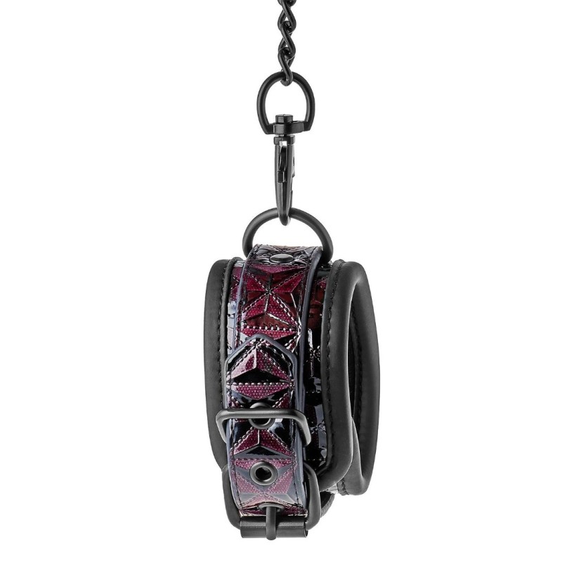 Leather Ankle Cuffs Blaze Purple Leather Ankle Cuffs Blaze Purple