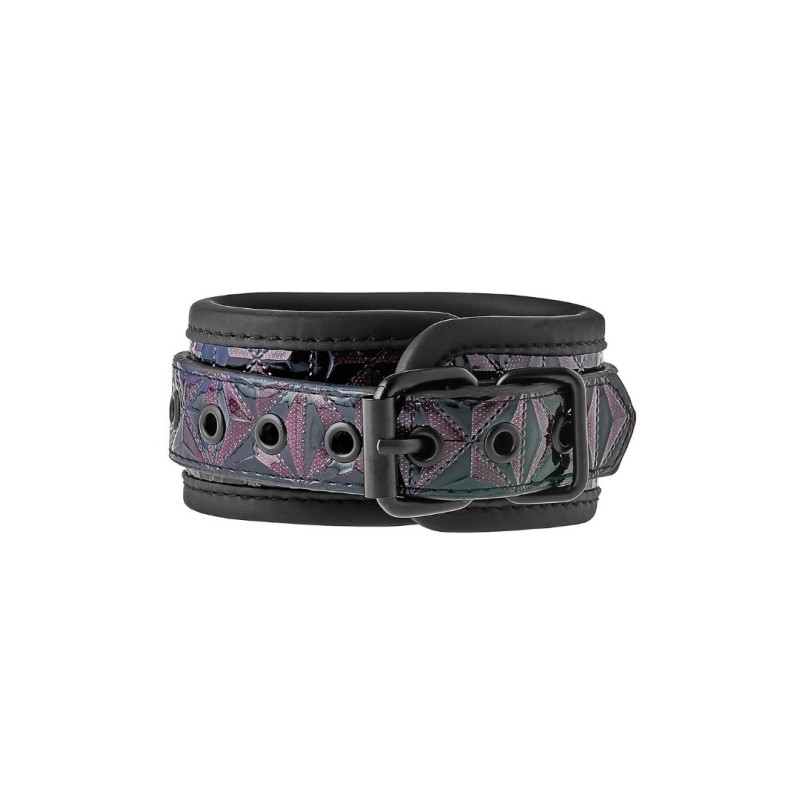 Leather Ankle Cuffs Blaze Purple
