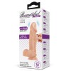 Realistic Vibrator Beautiful Zebulon With Suction Cup 19.4cm Nude