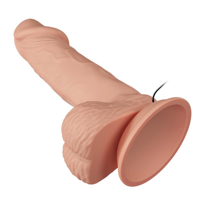 Realistic Vibrator Beautiful Zebulon With Suction Cup 19.4cm Nude