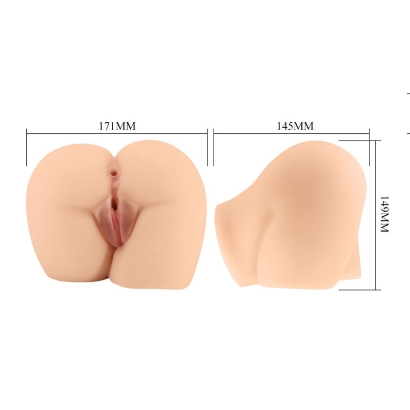 Baile Ρεαλιστικό Ομοίωμα Crazy Bull Rolonda Vagina and Anal Μπεζ Ομοιώματα
