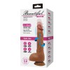 Realistic Vibrator Beautiful Wilks With Suction Cup Thrusting&Rotating 25cm Brown
