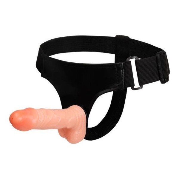 Γυναικείο Strap-On Σετ με Dildo & Όρχεις Jessica Baile 15cm Μπεζ