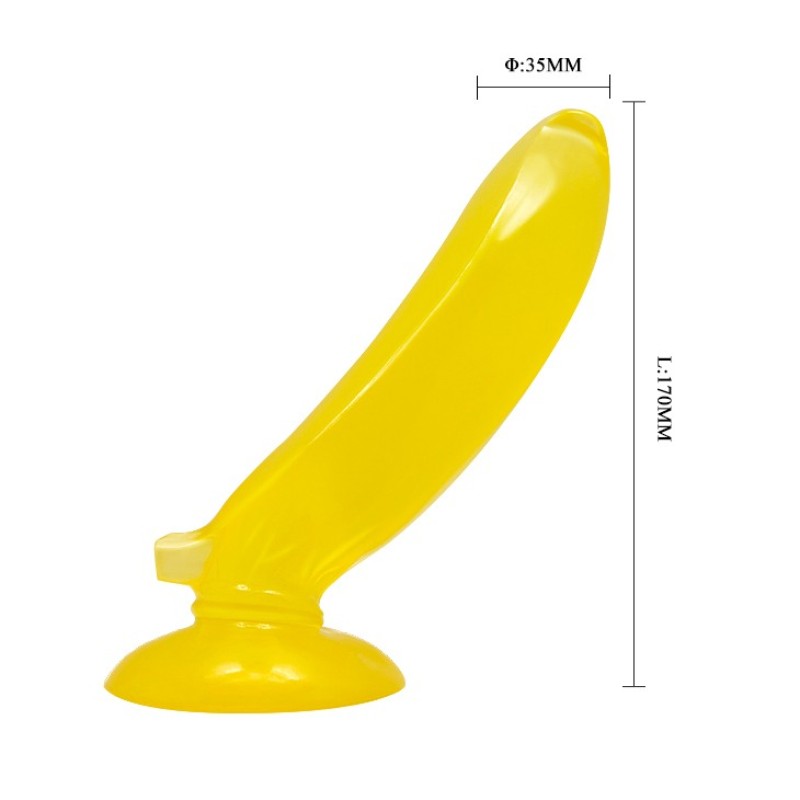 Baile Jelly Dildo Baile Banana 17cm Κίτρινο Jelly
