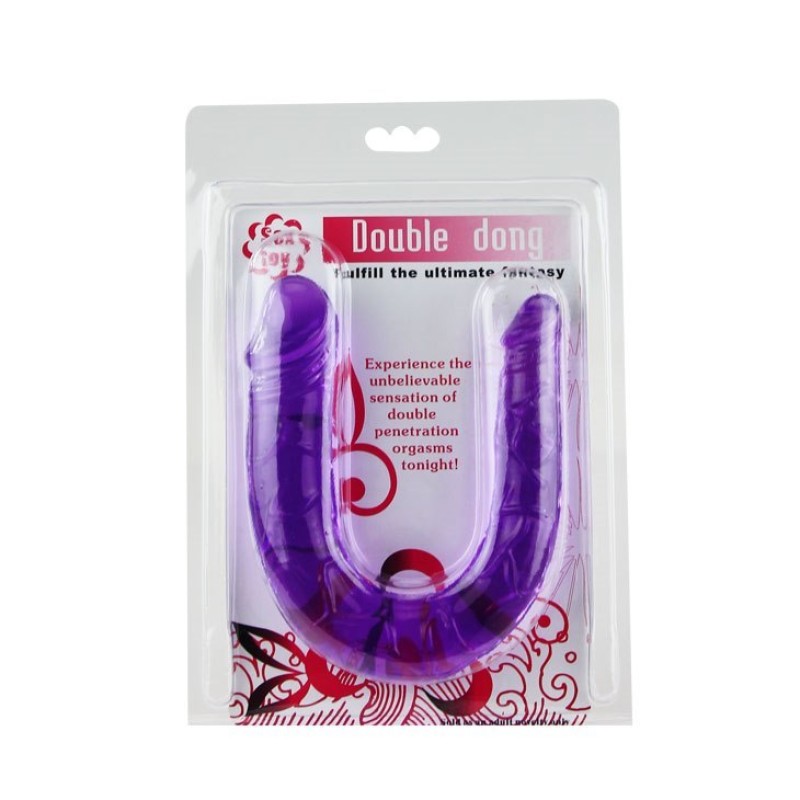 Double Jelly Dildo Baile 30.4cm Clear Lavender Baile Double Jelly Dildo Baile 30.4cm Clear Lavender Double