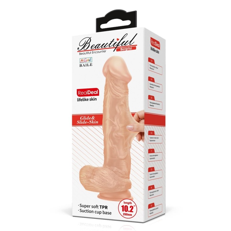 Baile Ρεαλιστικό Dildo Beautiful Bergrisi 26cm Μπεζ Ρεαλιστικά