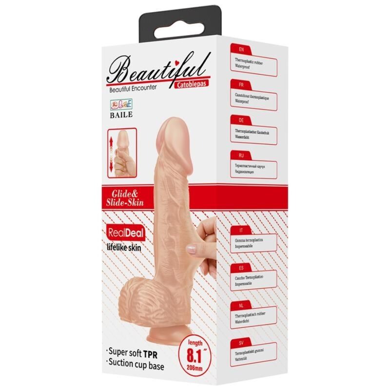Ρεαλιστικό Dildo Beautiful Catoblepas 20cm Μπεζ Baile Ρεαλιστικό Dildo Beautiful Catoblepas 20cm Μπεζ Ρεαλιστικά