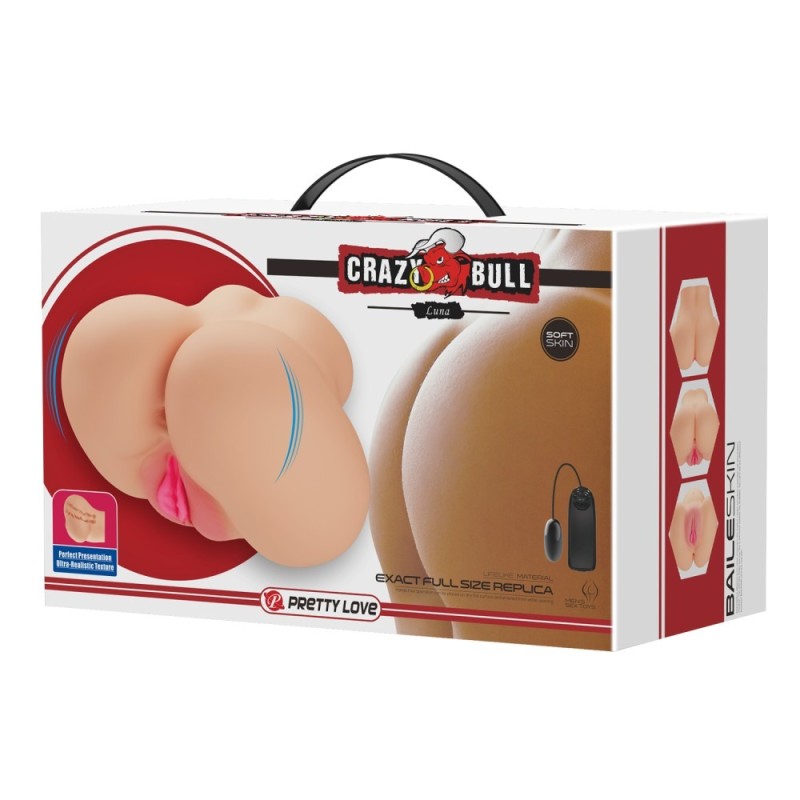 Ρεαλιστικό Ομοίωμα με Δόνηση Crazy Bull Luna Vagina and Anal Μπεζ Baile Ρεαλιστικό Ομοίωμα με Δόνηση Crazy Bull Luna Vagina and Anal Μπεζ Ομοιώματα