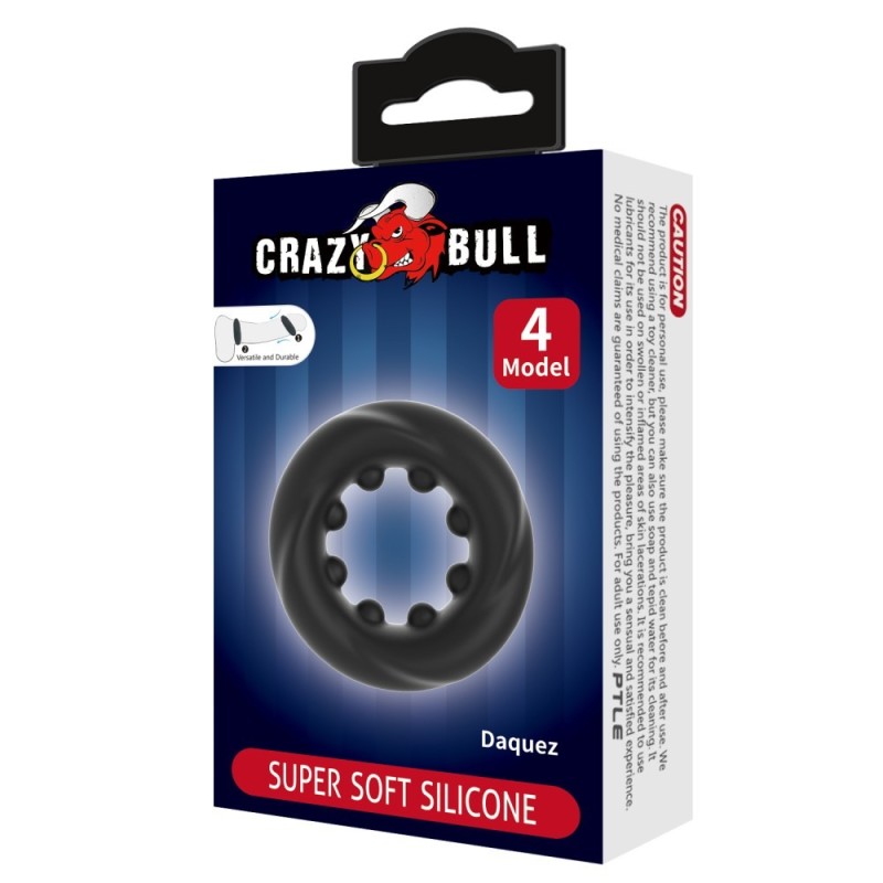 Baile Δαχτυλίδι Πέους Crazy Bull Daquez Μαύρο Δαχτυλίδια Πέους