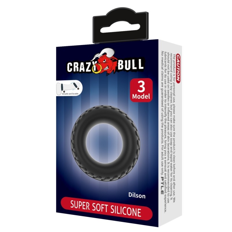 Baile Δαχτυλίδι Πέους Crazy Bull Dilson Μαύρο Δαχτυλίδια Πέους