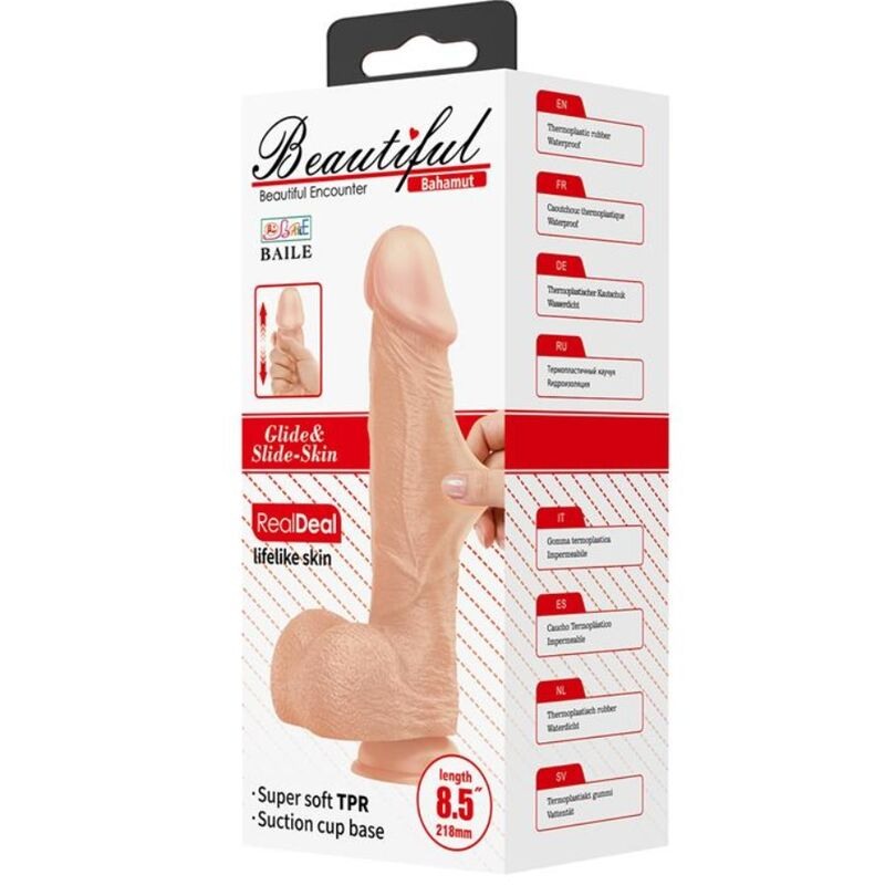 Baile Realistic Dildo Beautiful Bahamut 22cm Nude Realistic