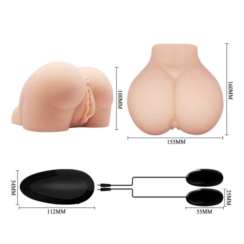 Realistic Masturbator With Bullet Crazy Bull Vagina and Anal Nude Baile Realistic Masturbator With Bullet Crazy Bull Vagina and Anal Nude Masturbators
