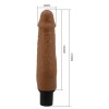 Pretty Love Realistic Vibrator  Sliding Skin Pretty Love Waldorf 21.5cm Brown Realistic