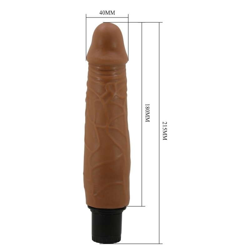 Pretty Love Realistic Vibrator  Sliding Skin Pretty Love Waldorf 21.5cm Brown Realistic