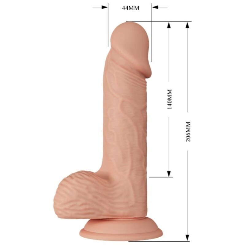 Realistic Vibrator Beautiful Catoblepas With Suction Cup 20.6cm Nude