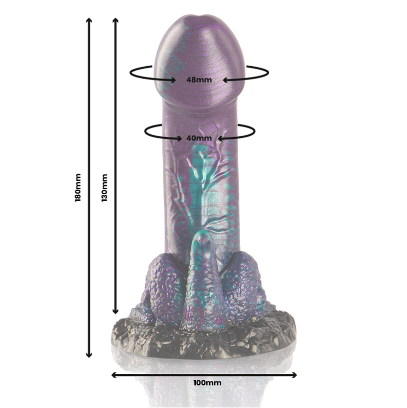 Realistic Dildo Epic Basilisk 18cm Purple