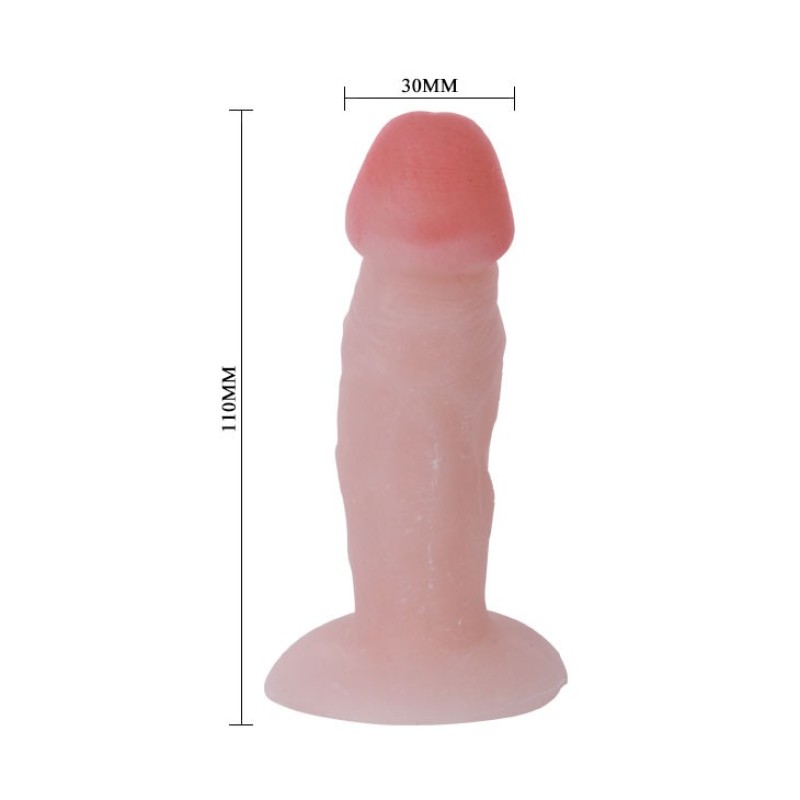 Ρεαλιστικό Dildo Baile The Little Stud Penis 11cm Μπεζ Ρεαλιστικό Dildo Baile The Little Stud Penis 11cm Μπεζ