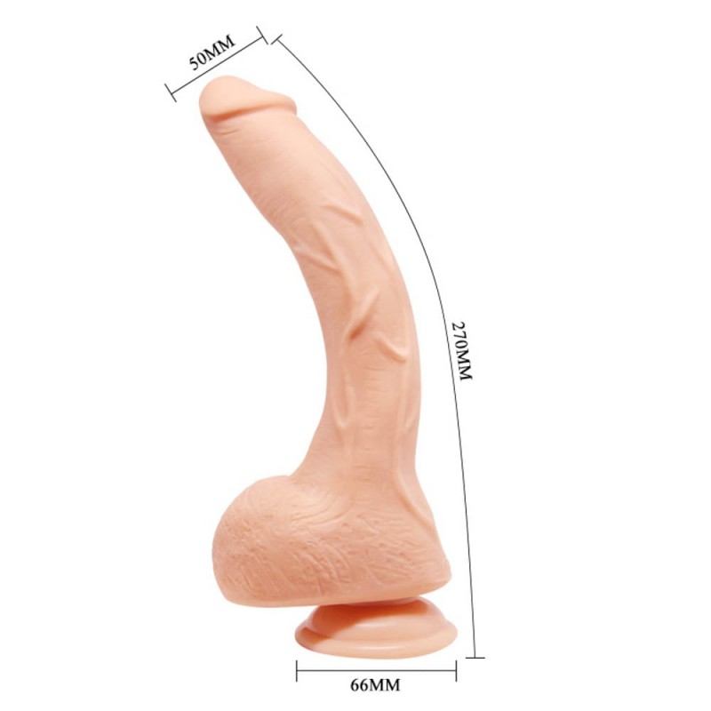 Ρεαλιστικό Dildo Beautiful Jack 27cm Μπεζ
